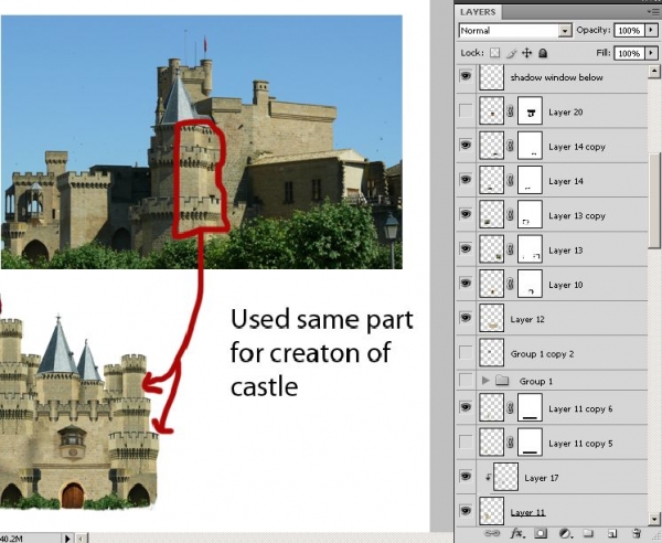 Creation of Castle: Step 3
